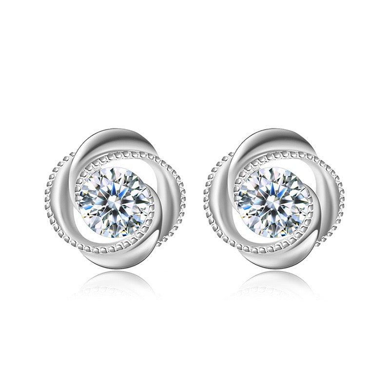 VORTELLE Silver Stud Earrings
