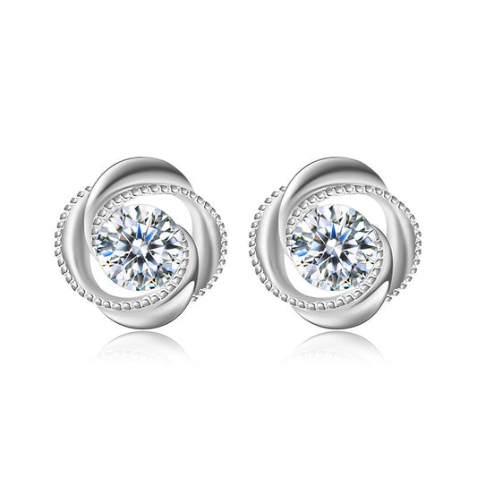 VORTELLE Silver Stud Earrings