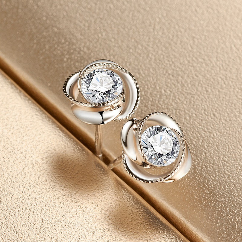 VORTELLE Silver Stud Earrings