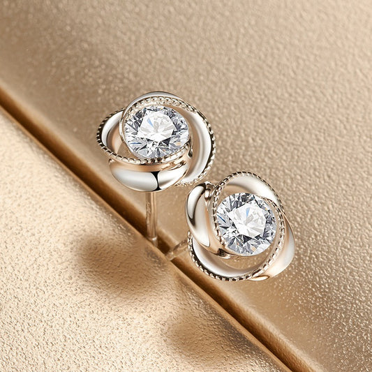 VORTELLE Silver Stud Earrings