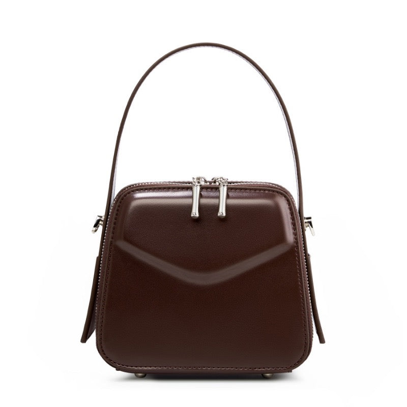 VALENTRA Structured Leather Crossbody Bag