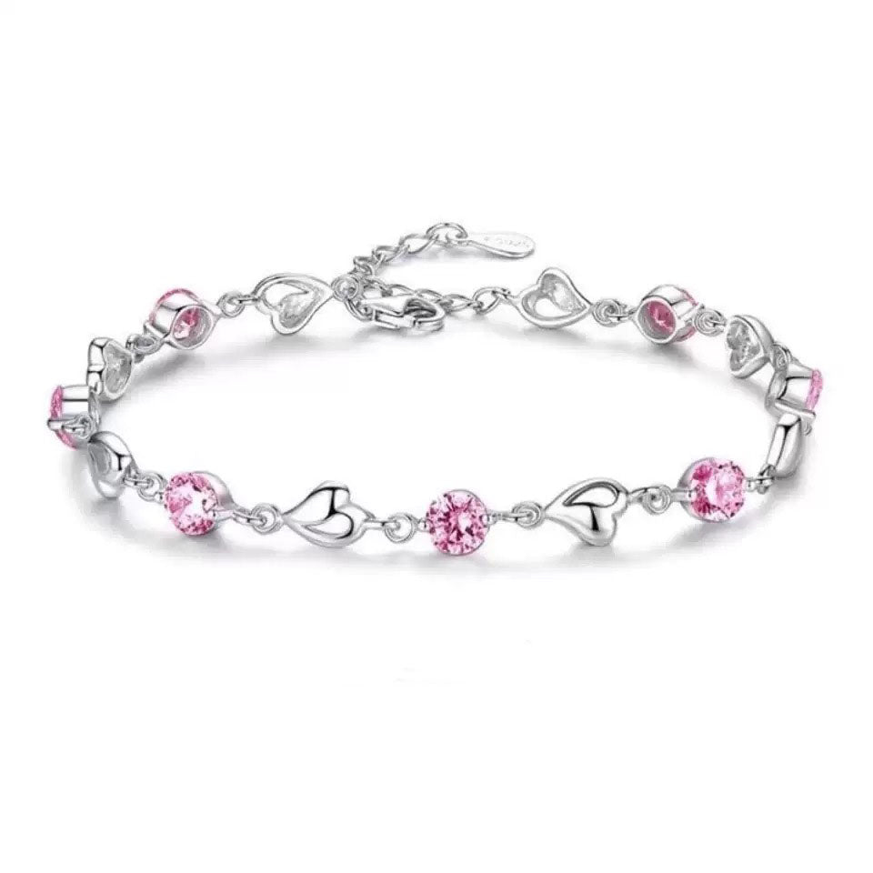 OCEANIA Silver Heart Bracelet