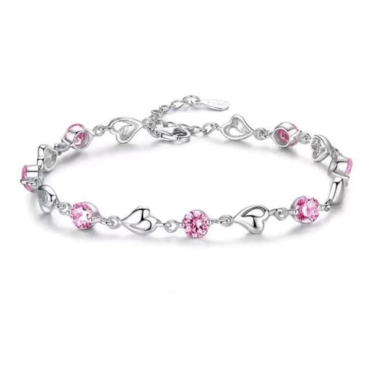 OCEANIA Silver Heart Bracelet