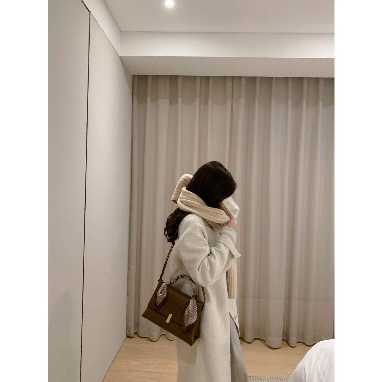 COLETTE Flap Leather Crossbody Bag