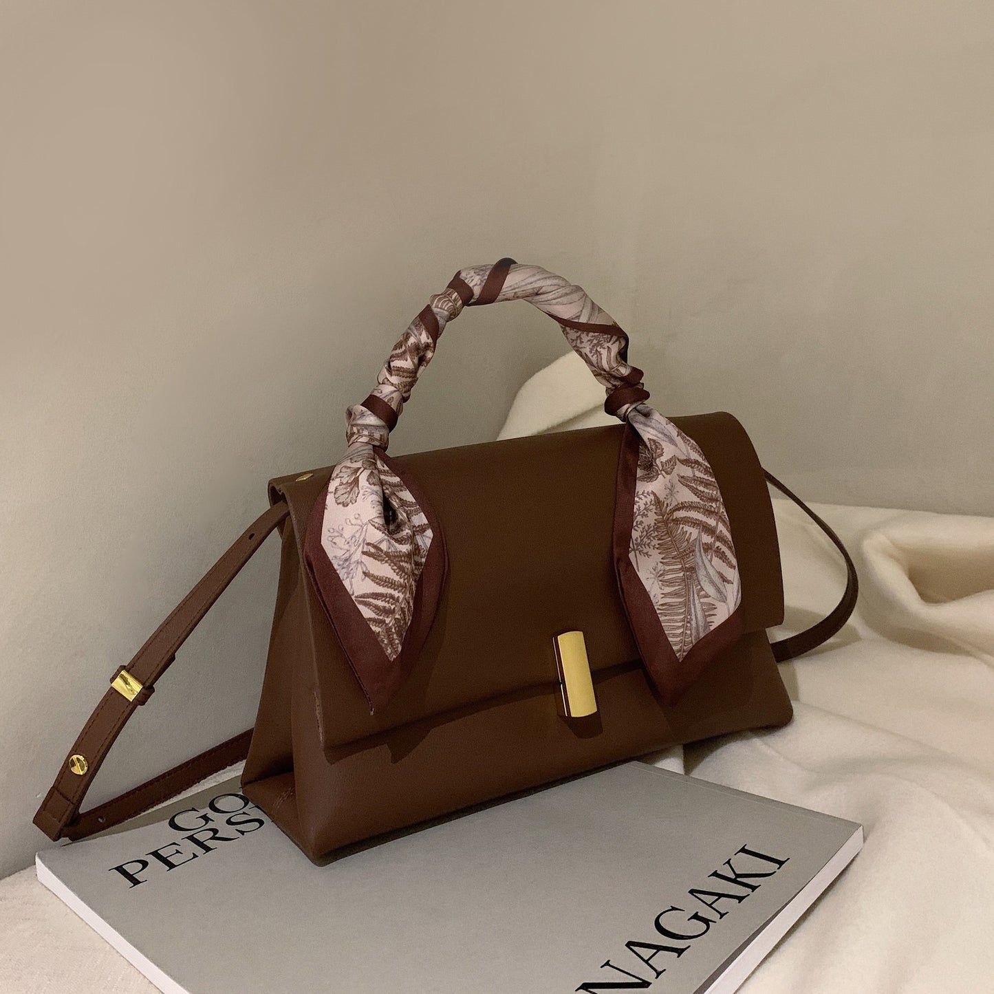 COLETTE Flap Leather Crossbody Bag