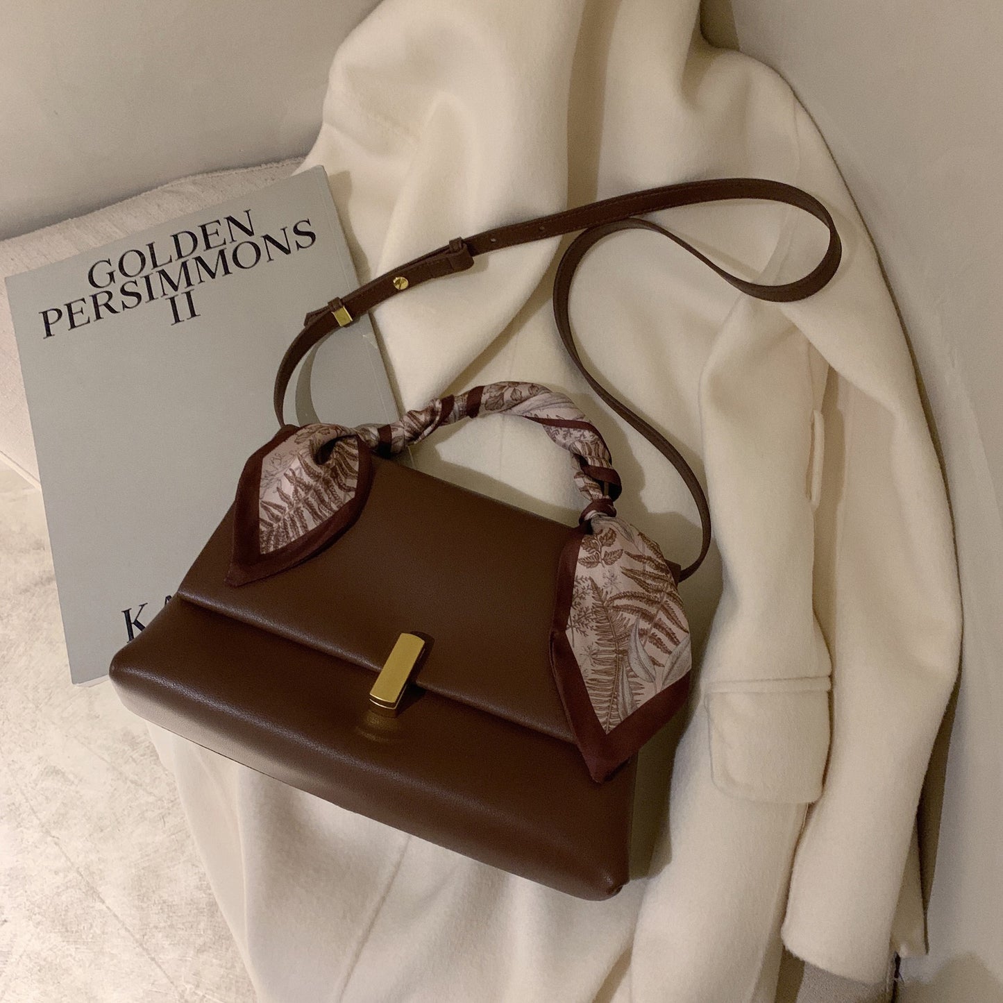 COLETTE Flap Leather Crossbody Bag