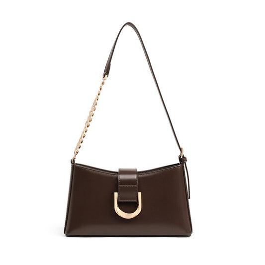 AURORE Chain Leather Shoulder Bag