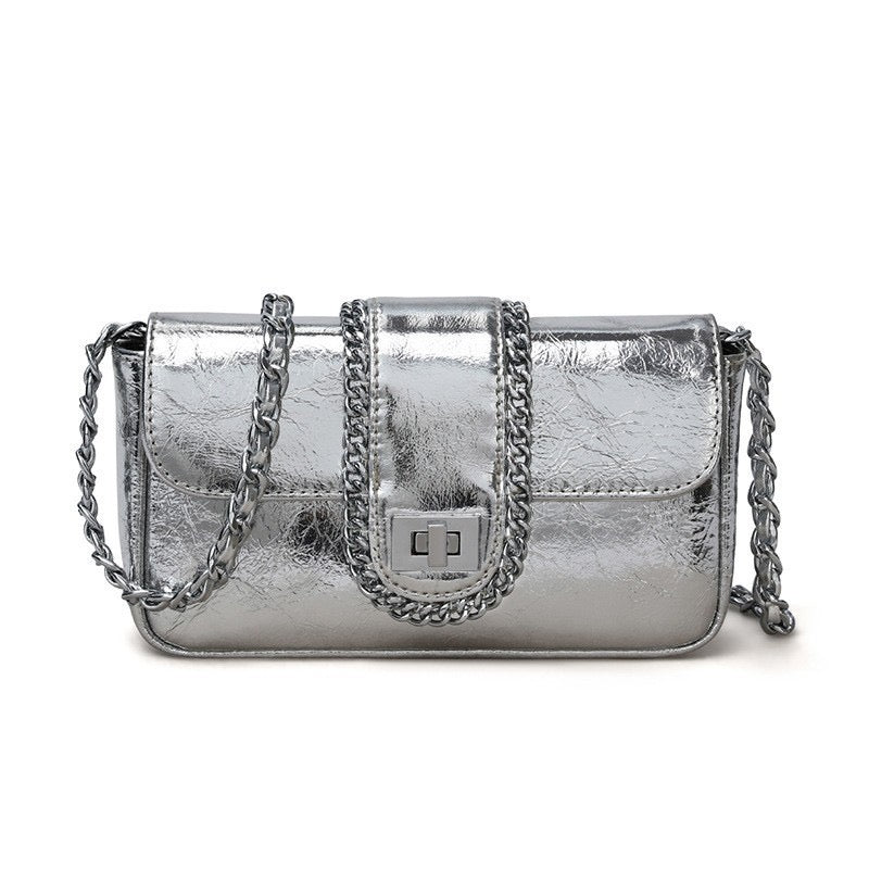 LUMIÈRE Mini Chain Leather Crossbody Bag