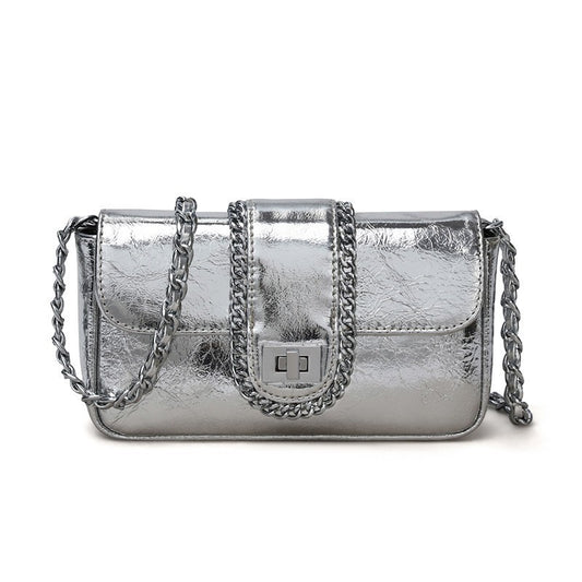 LUMIÈRE Mini Chain Leather Crossbody Bag